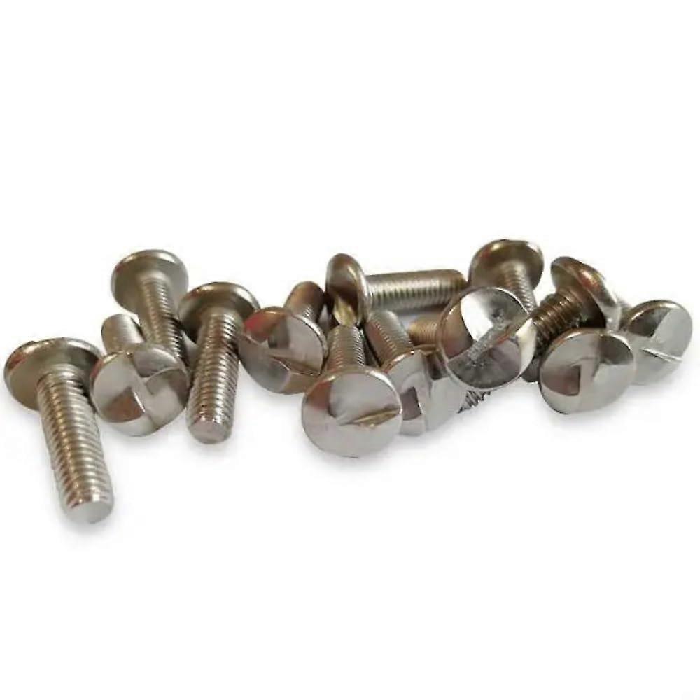 M3 M4 M5 M6 Stainless Steel Security Round Drive Screws, 8mm Length, 20pcs, External Thread, One-Way Drive