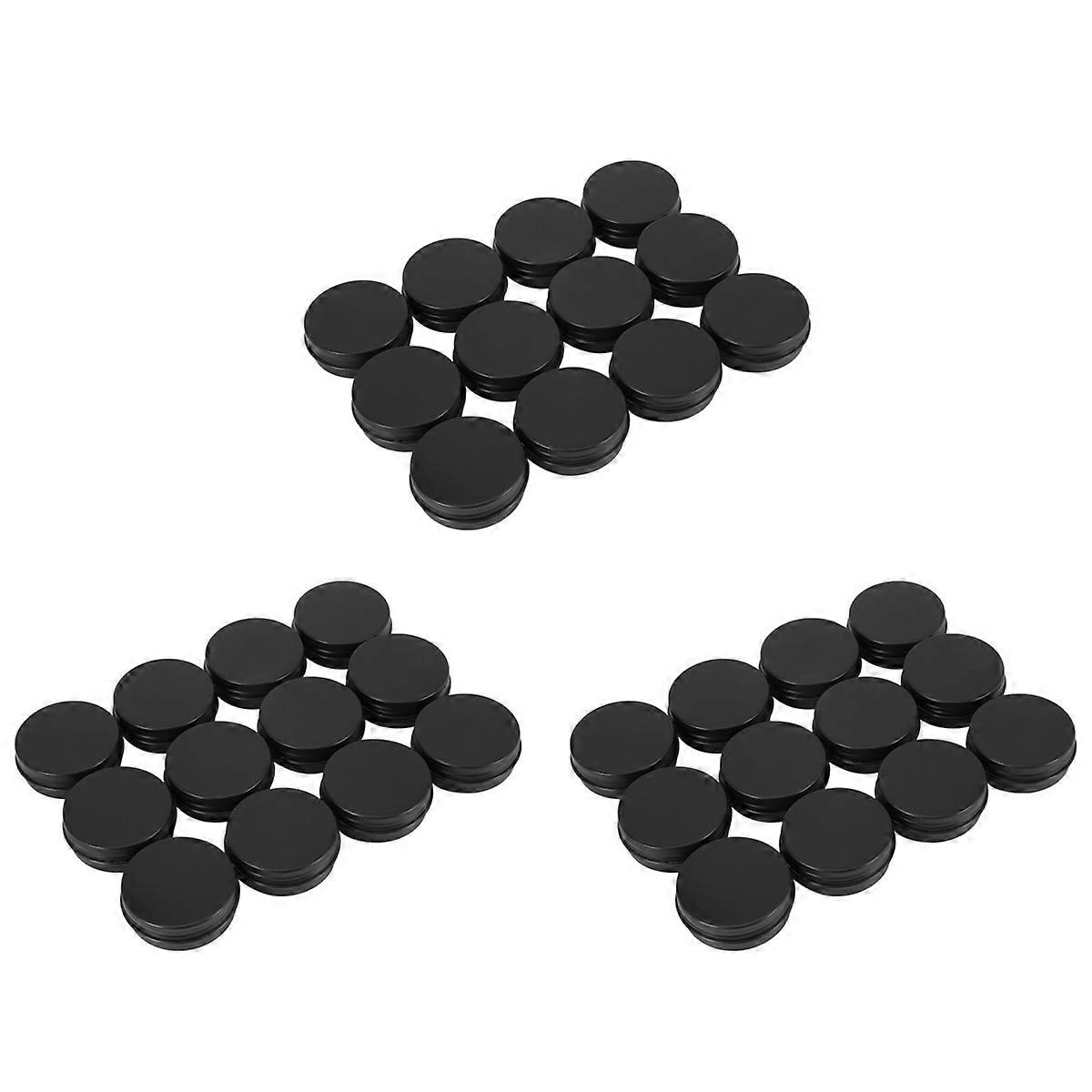 36Pcs 1Oz Tin Jars Round Screw Lid Containers Empty Metal Storage Cans for Organizing Cosmetic Small