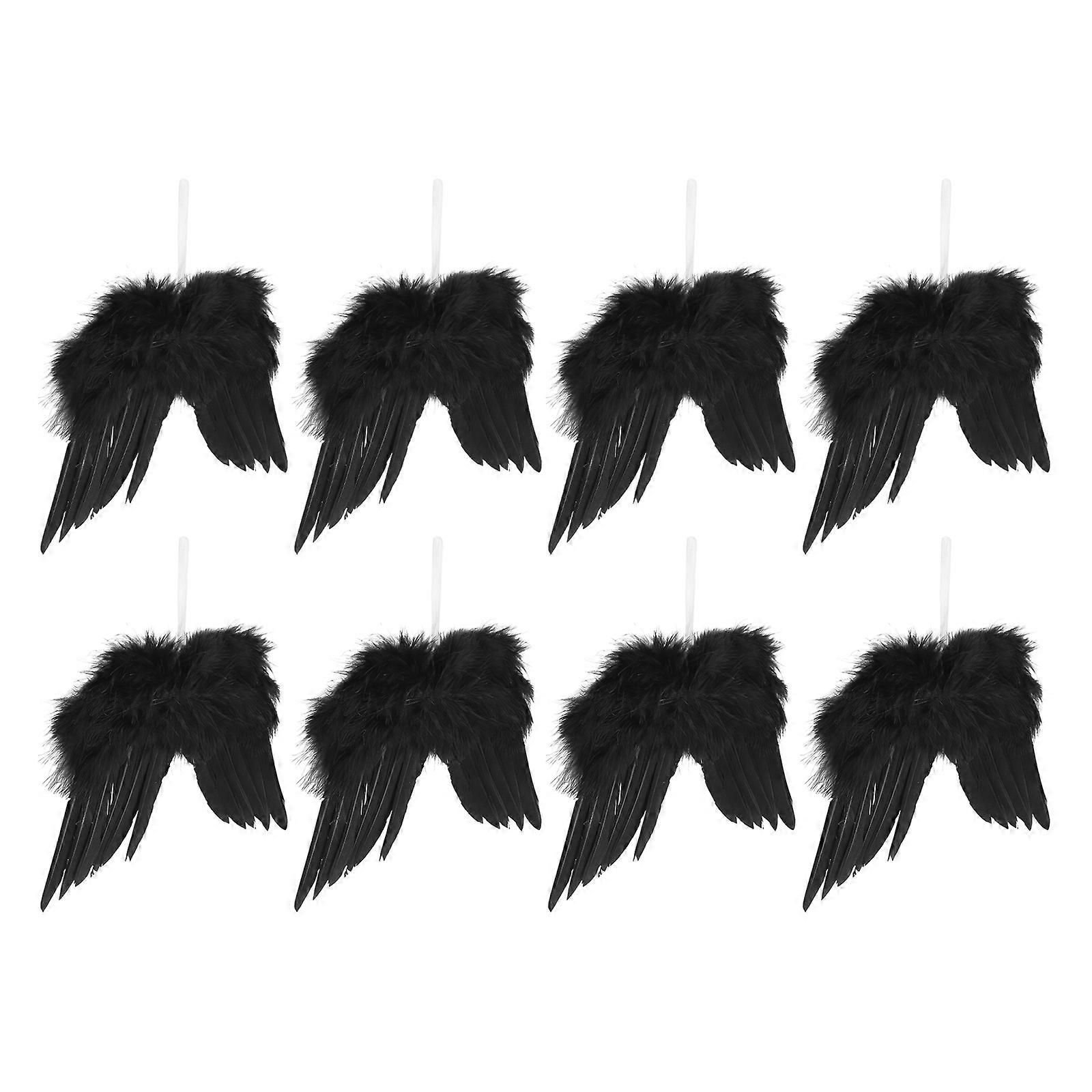 Wing Christmas Tree Hanging Ornaments with 8Pcs Decorative Wings