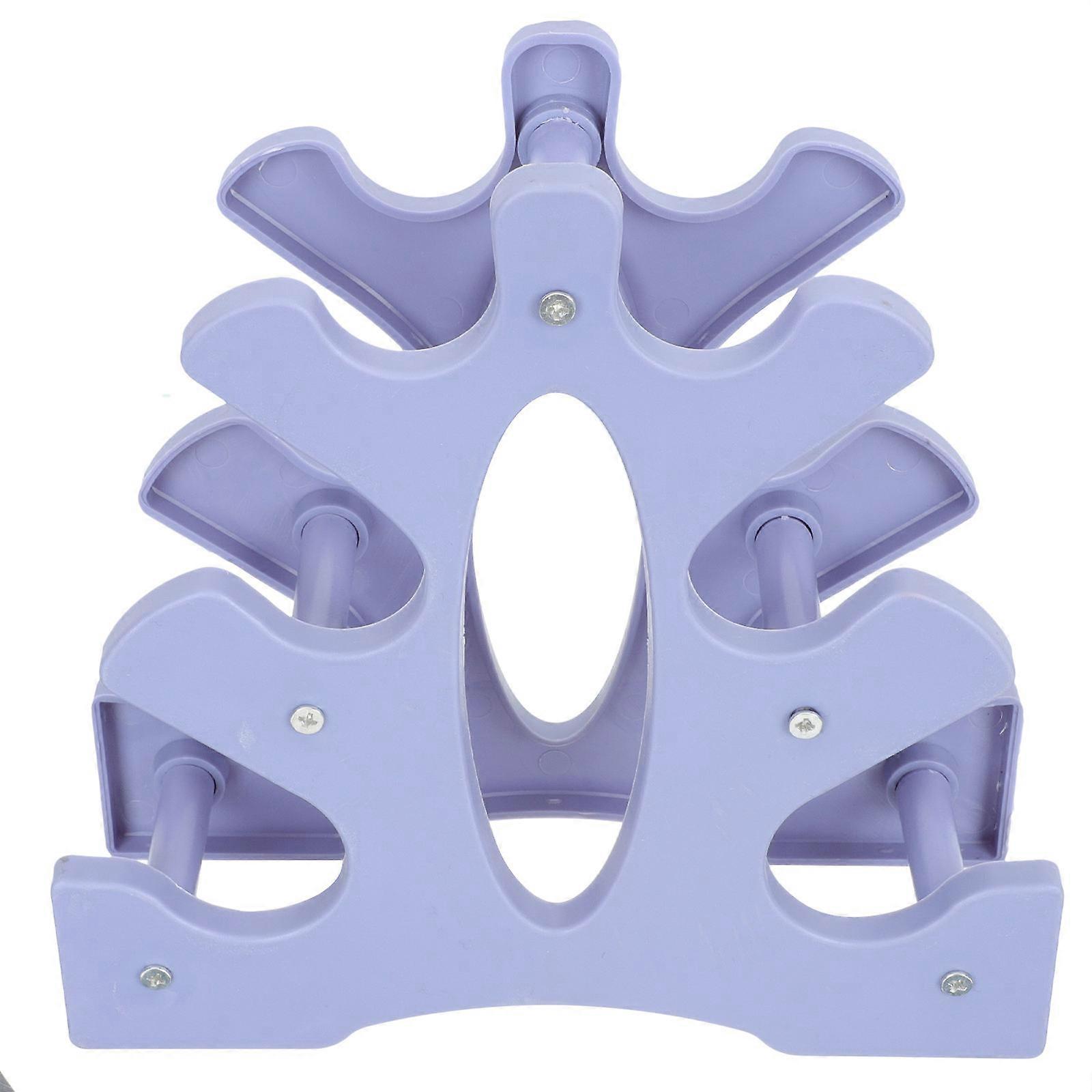 1Pc ABS Dumbbell Rack Double Sided Dumbbell Holder Storage Unit
