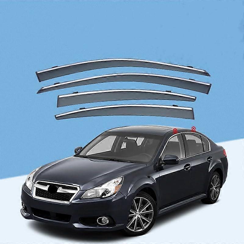 Auto Windabweiser Vent Visors, Rain Guards, Durable Window Deflectors, Auto Accessories for Subaru Legacy MK5-BM-BR 2010-2014