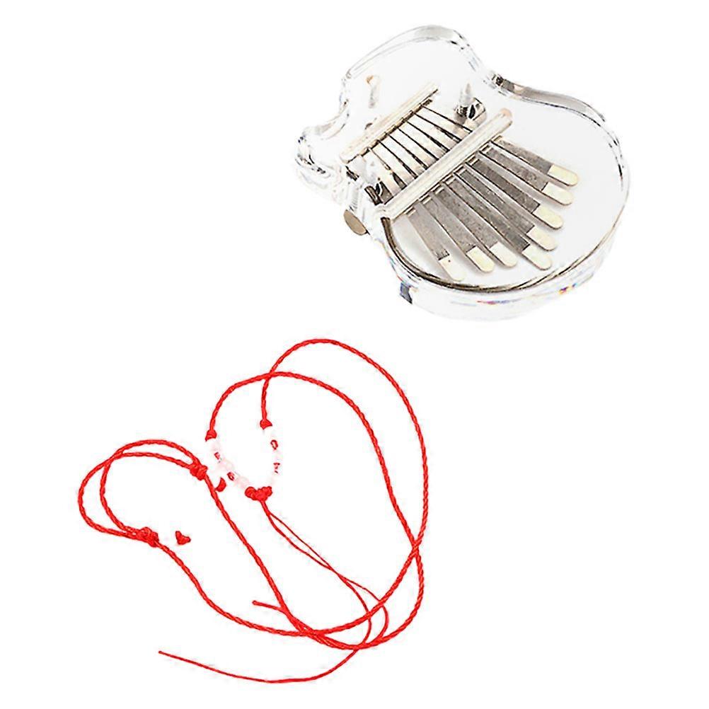 Mini 8 Keys Kalimba Finger Piano Acrylic Design Perfect For Beginner Performance And Shows 1Pcs