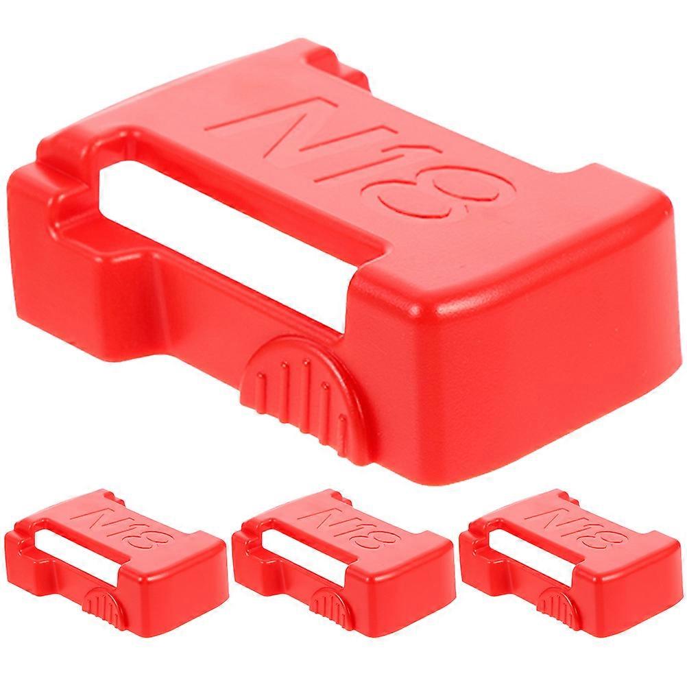 Battery Holders for Electric Tools Compatible with M18 Battery Made of ABS Red Pieces