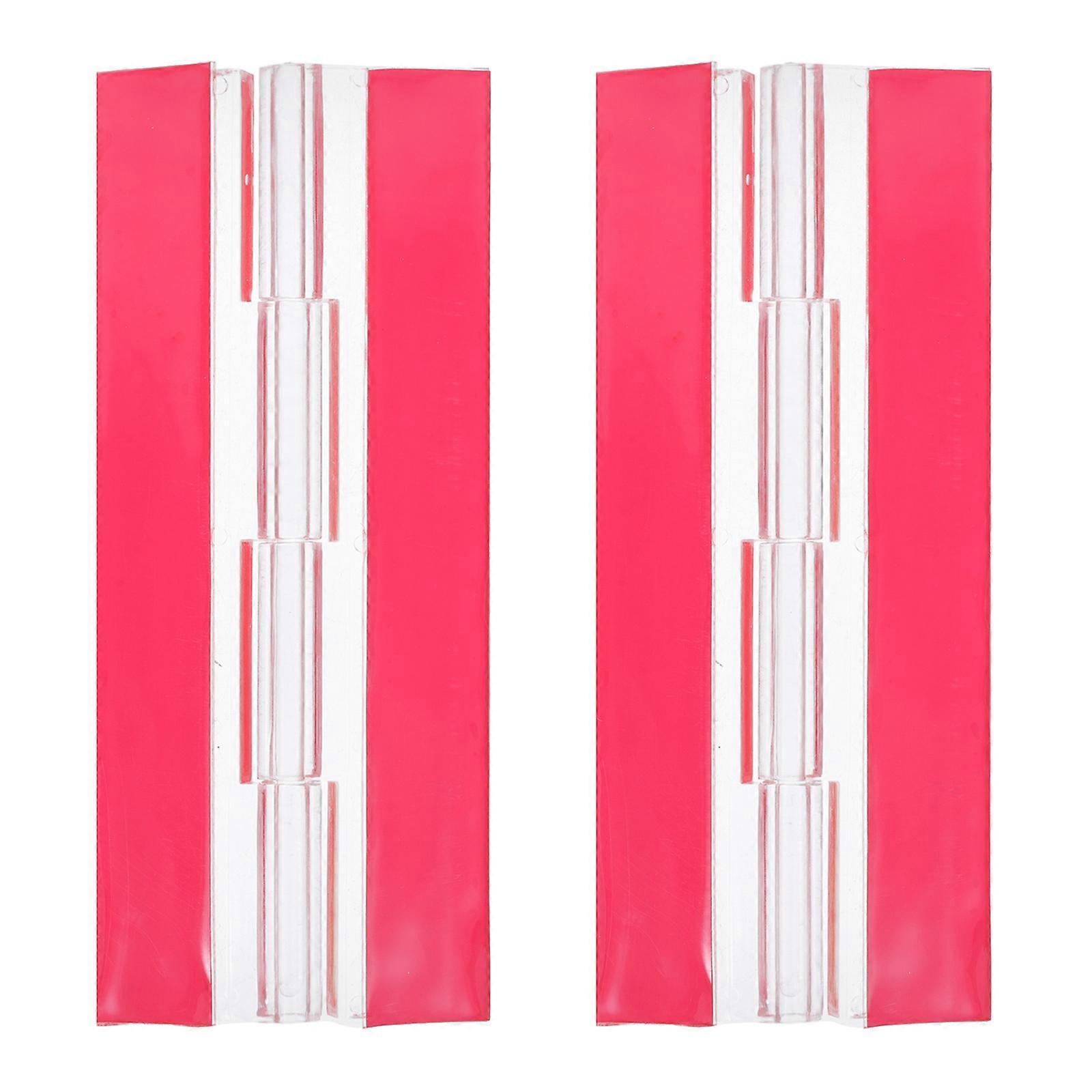 Acrylic Self-adhesive Hinges for DIY Use with Pre-applied Mounting Tape 2pcs