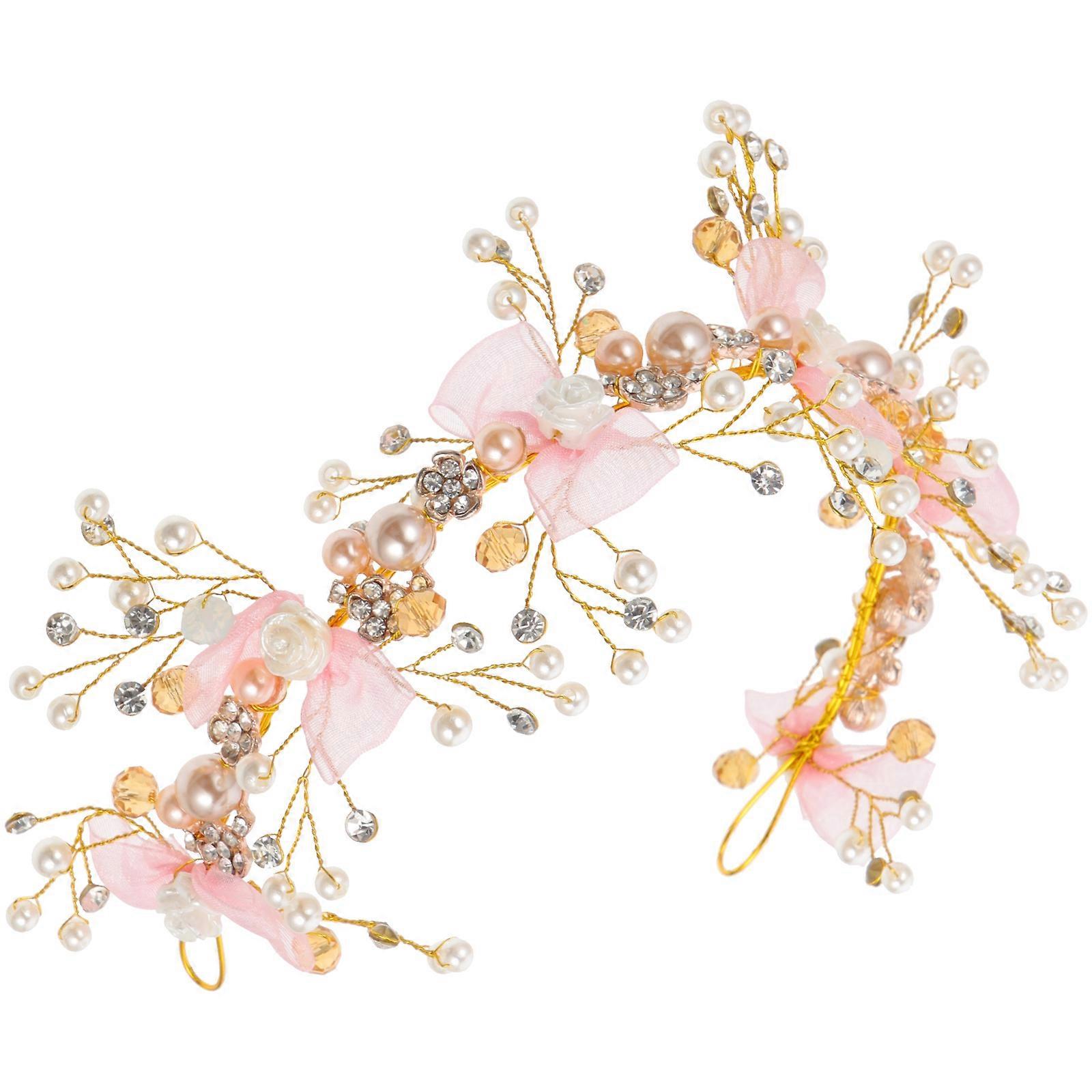 Luxurious Rhinestone Pearl Headband for Girls in for Decoration and Special Occasions