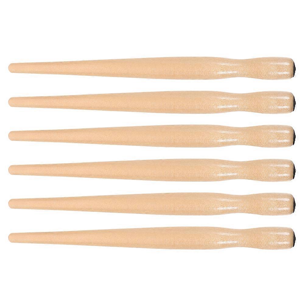 Porte-stylo en bois 6 pièces pour l’écriture de l’art et une combinaison jaune clair confortable