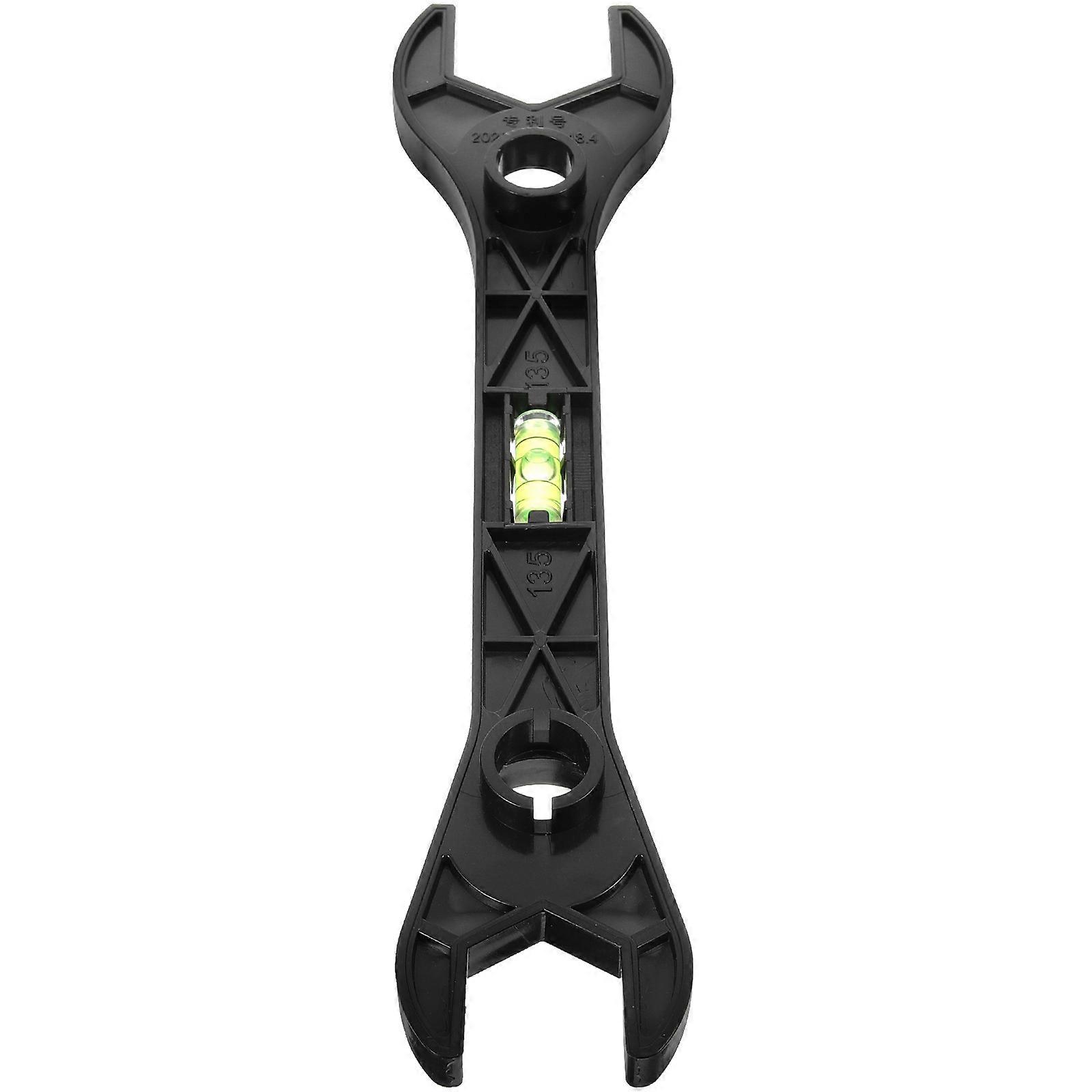 Shower Wrench Spanner Tool with Level – Durable Bathroom Plumbing Wrench for Faucet Repair and Installation – Easy to Use and Store