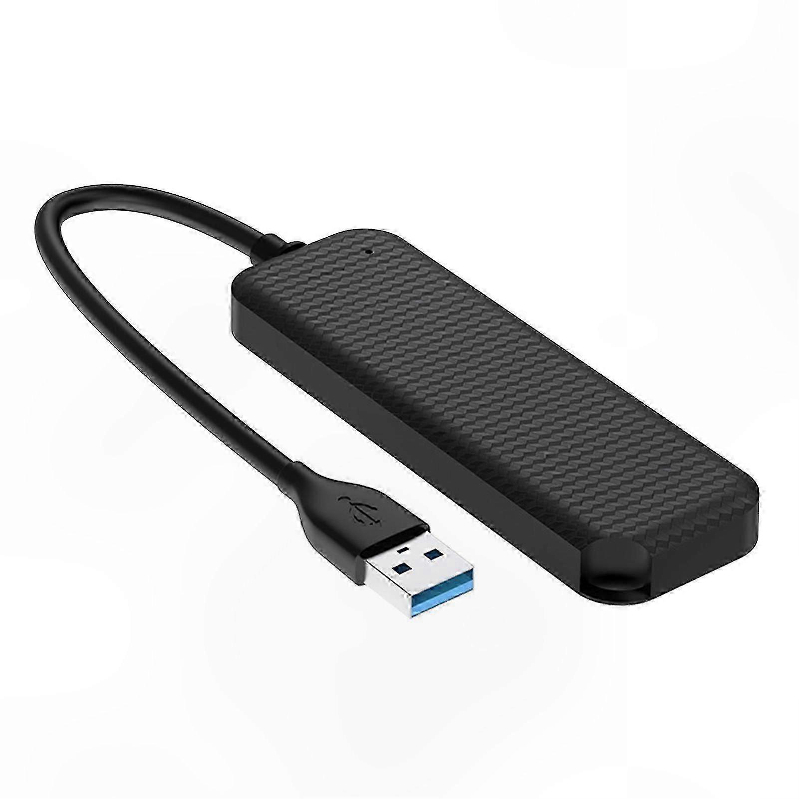 4-Port USB 3.0 Docking Hub for Laptop - High-Speed Data Transfer Adapter with Plug-and-Play Functionality