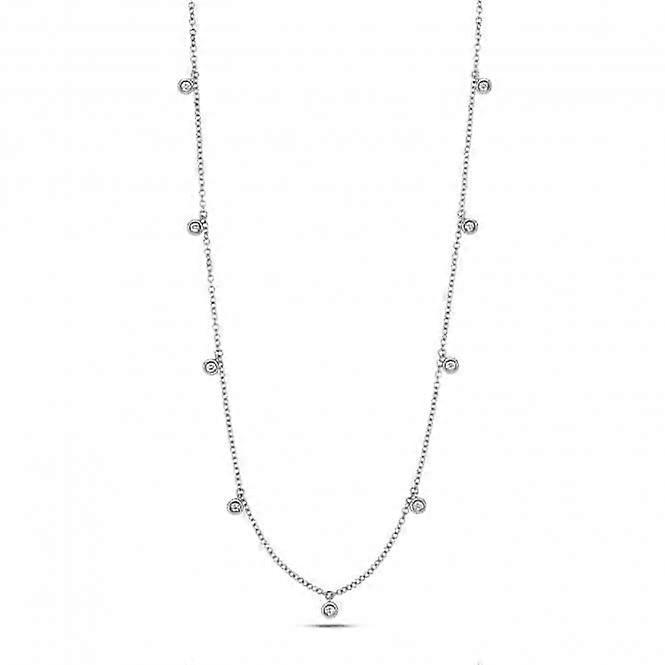 钻石首饰 18K 白金钻石项链 NDQ135W