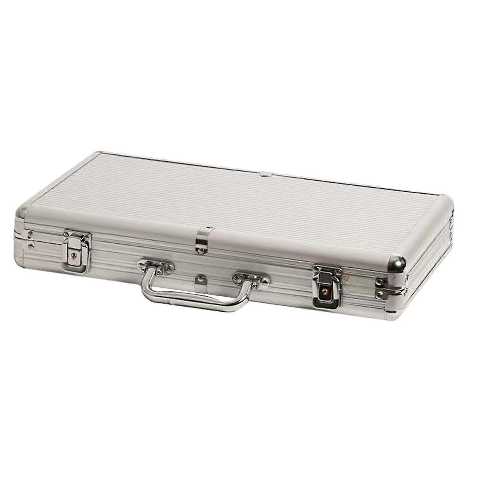 Chip-Set-Halter, Portable Aluminium Alloy Storage Case with Lock, Travel Organizer for Household and Retail Use
