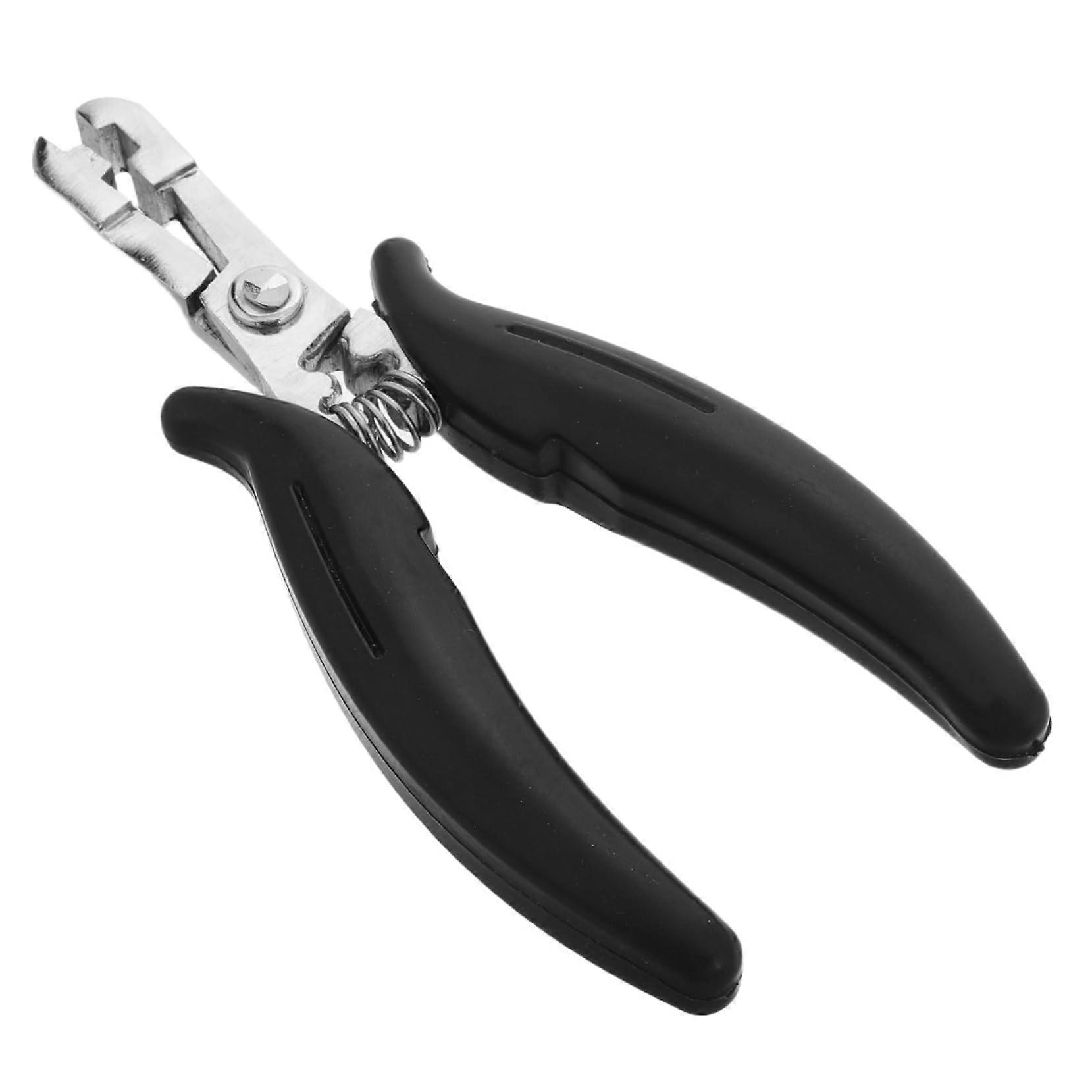 Haarverlaengerungszange Black Pliers For Removing And Installing Micro Ring Hair Extensions Durable And Gentle Salon Use