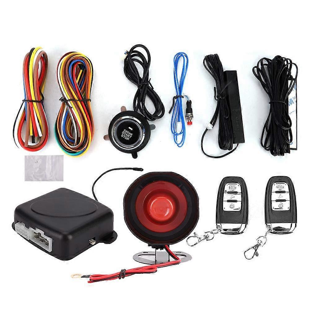 Car Theft Warning System, Car Theft Alarm Keyless Entry System Push Button Remote Start System