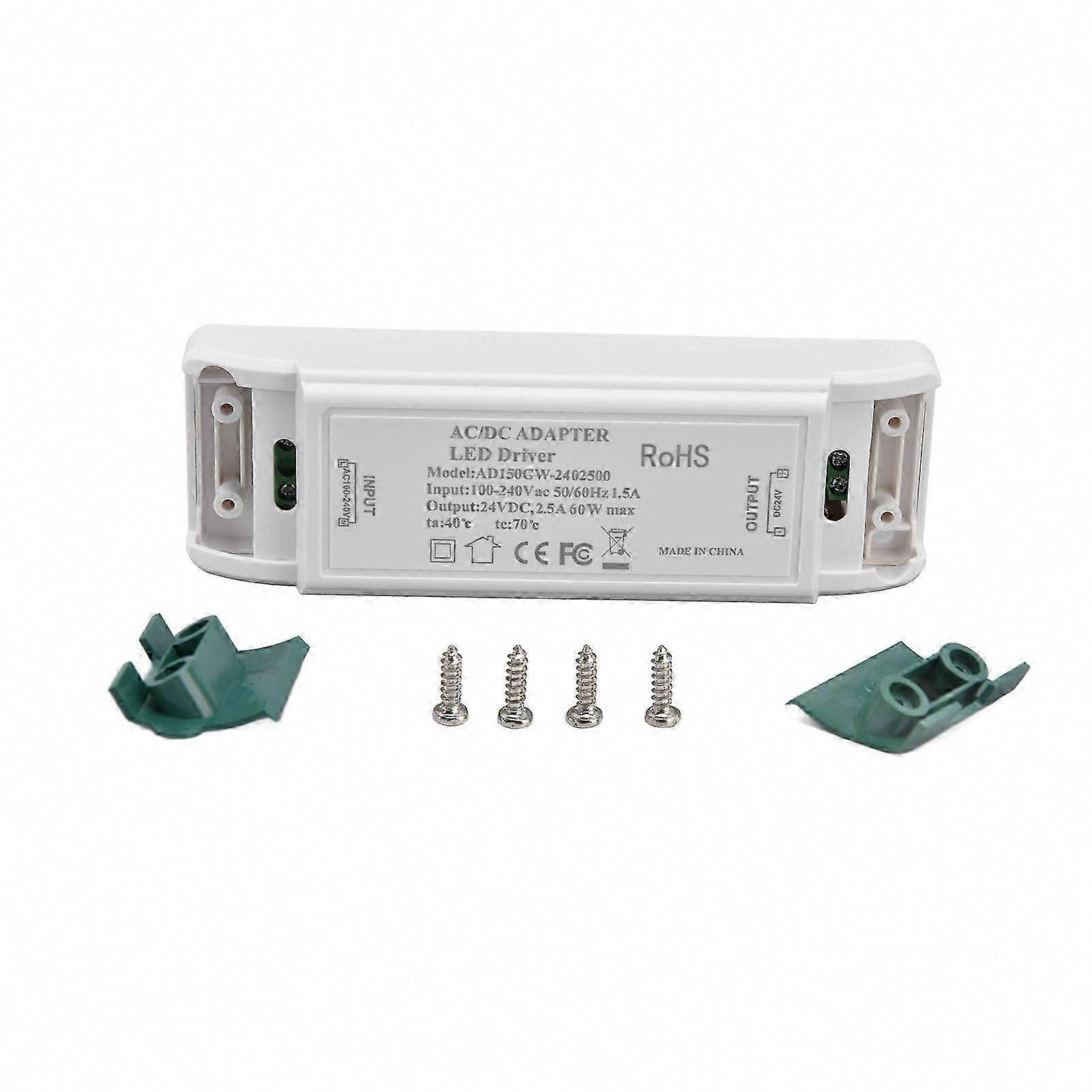 LED Driver with Short Circuit & Overcurrent Protection, Lightweight Portable Constant Current for AC100-240V