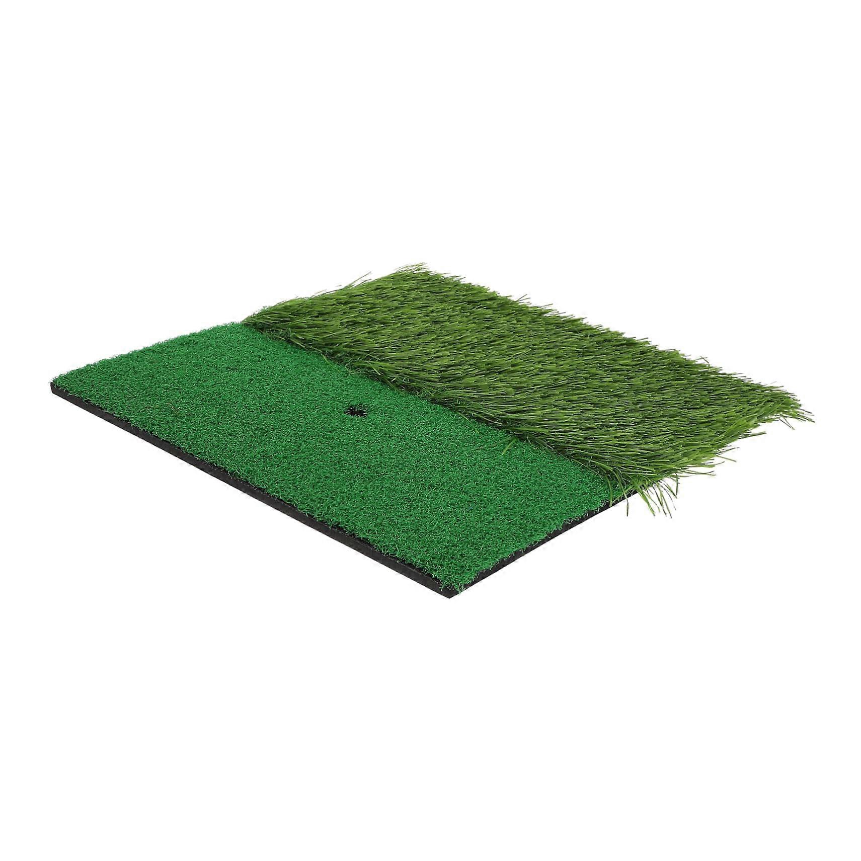 Golf Swing Practice Mat Artificial Turf Training Pad For Indoor Outdoor Use Non-Chipping Realistic Surface For Beginners