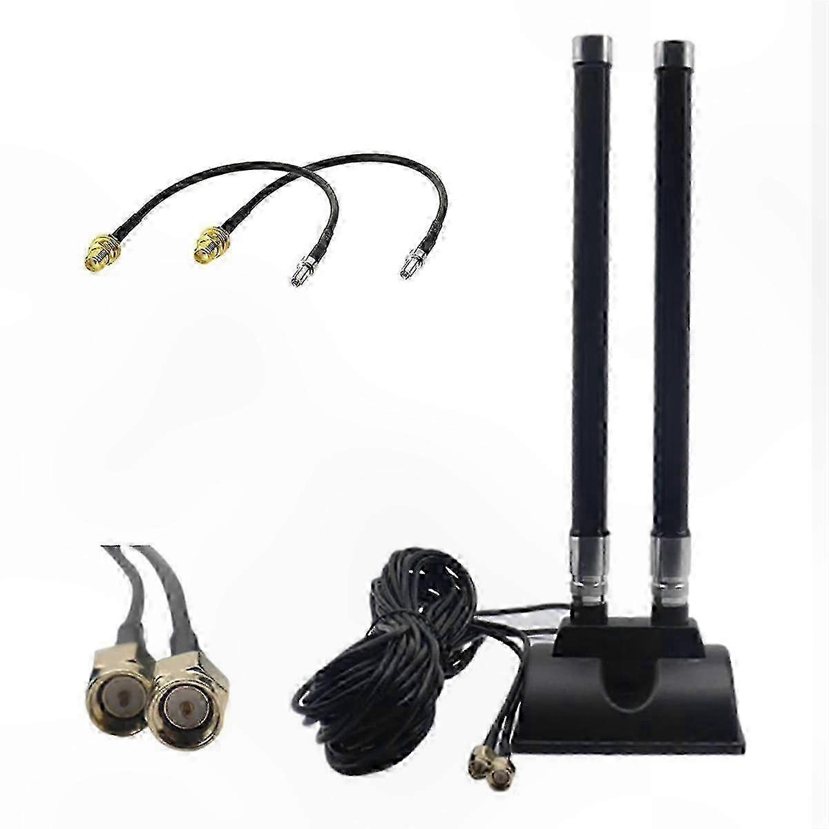 High-Gain 46DBi 5G CPE Antenna with SMA Male Connector and Magnetic Base for External Use