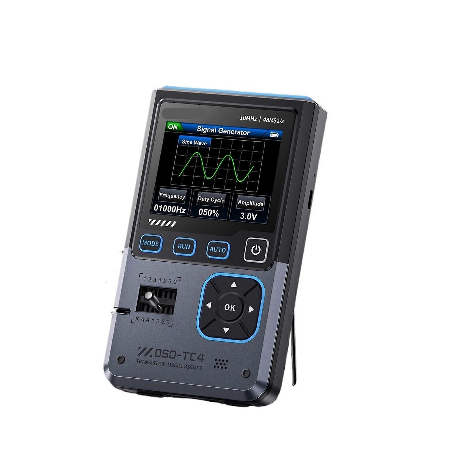 DSOTC4 Digital Oscilloscope 10MH/z 48Ms/s Transistor Zener Diode Tester Electronics Component Meter 13 Signals Output Ref: 1114