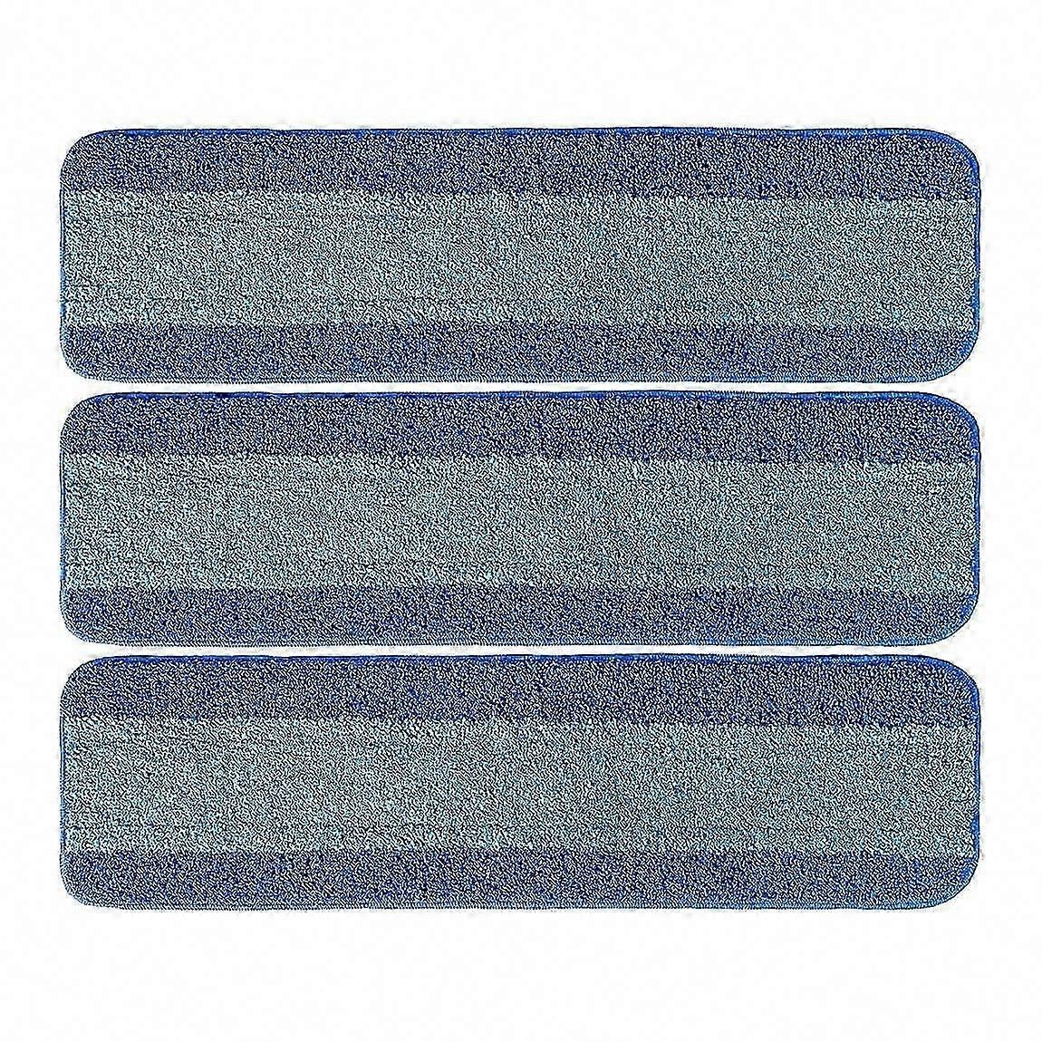 3-pakning mikrofibermoppeputer for tregulv, kompatible med mikrofibermopper, gjenbrukbare rengjøringsputer for gulvrens