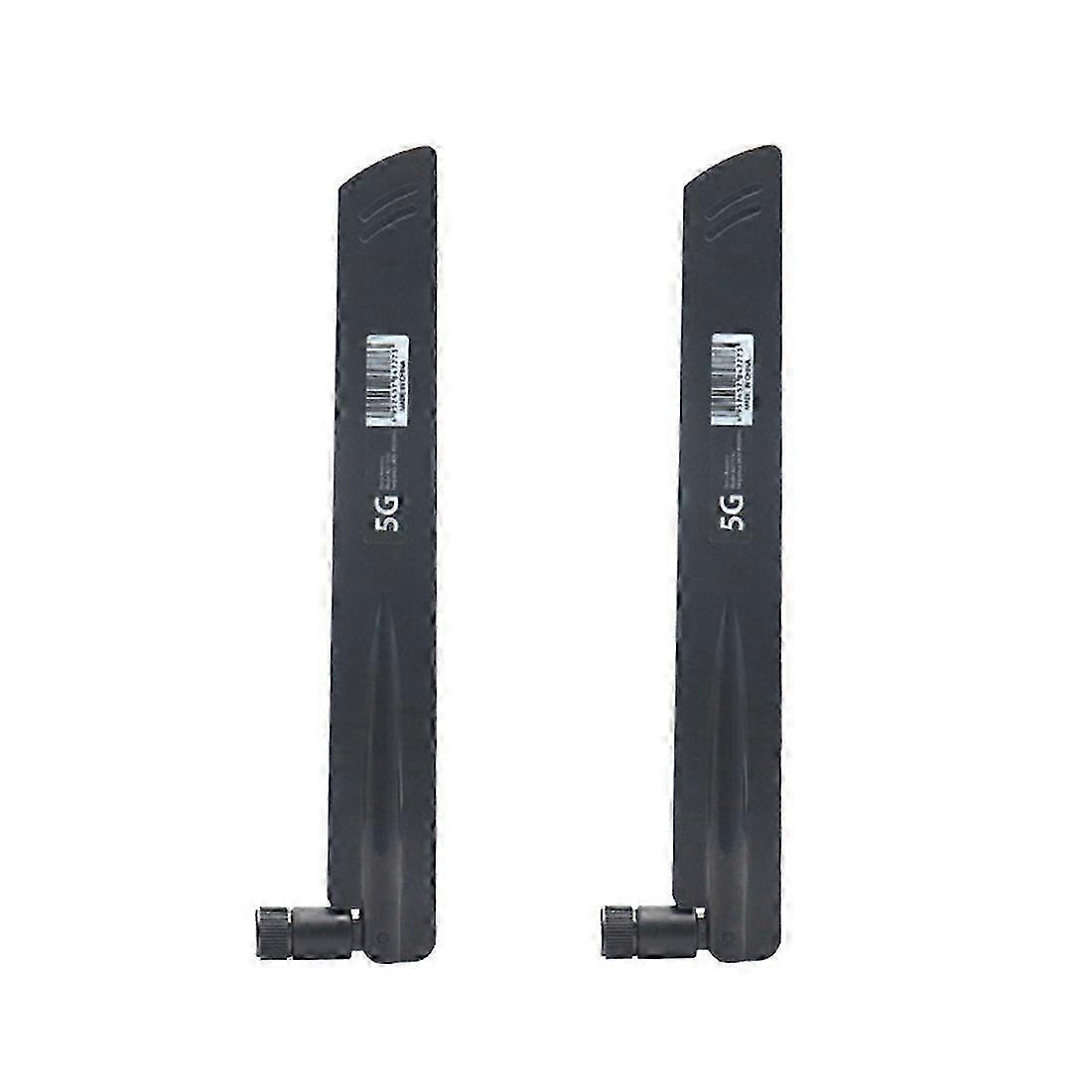 2 Pcs 3G 4G 5G Antenna 600-6000MHz 18DBi Gain SMA Male for Wireless Network Card Wifi Router High Signal(C)