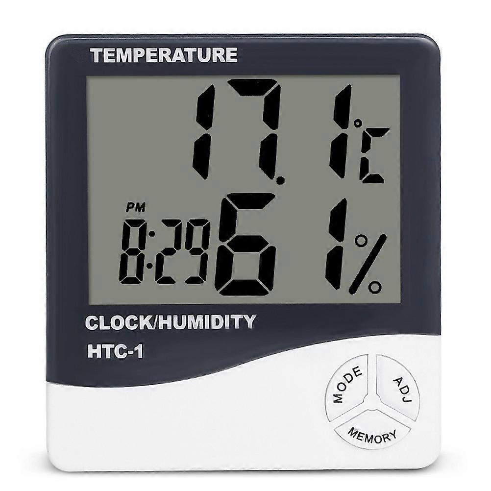 Indoor Temperature Gauge Electronic Large Screen Warehouse Monitoring White with Temperature Measurement 1Pack