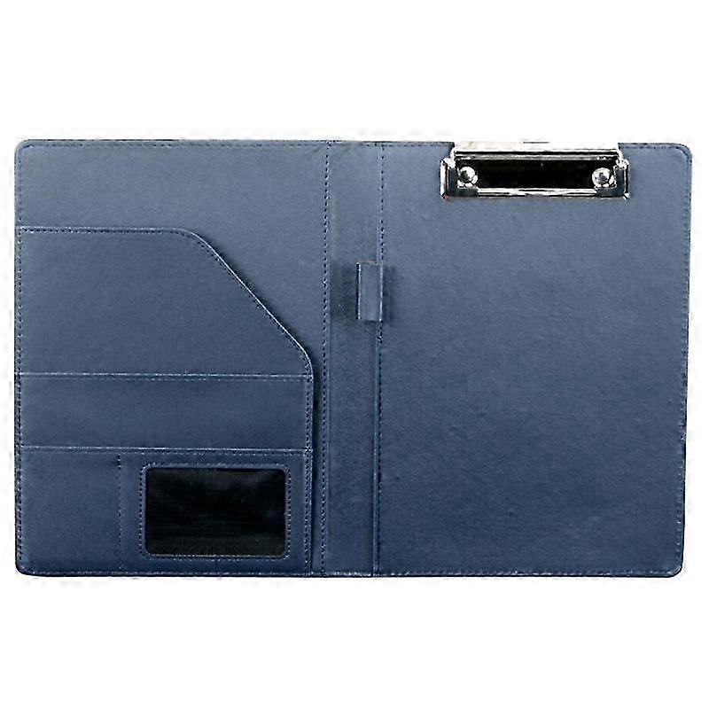 A5 Document Bag File Folder Clipboard Business Office Financial School Supplies (Blue)