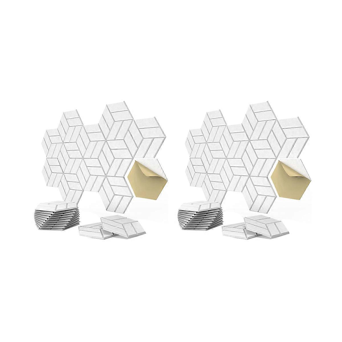 12 Pack Self-Adhesive Acoustic Panels,Hexagon Sound Proof Foam Panels Sound Proofing Padding for Wal