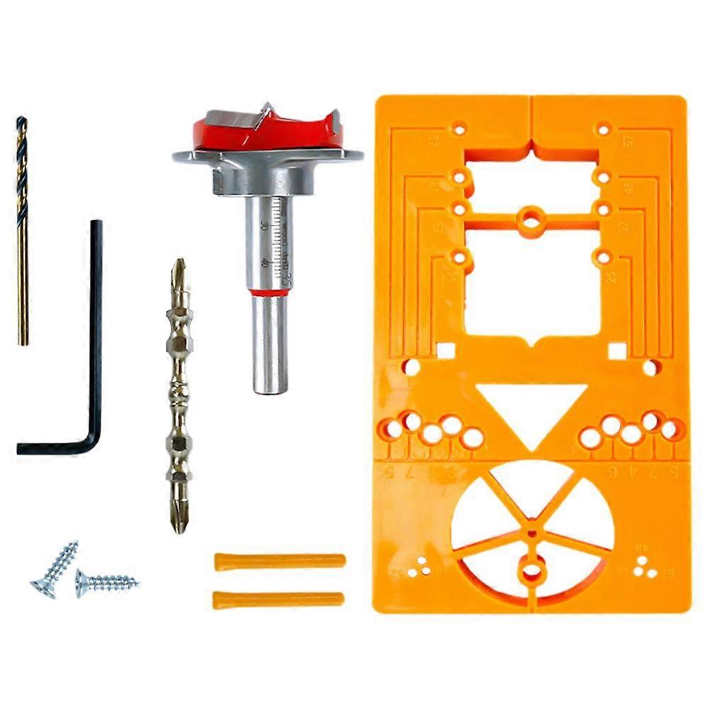 Woodworking 35Mm Hinge Opener Double Clamp Hinge Opening Locator Drilling Aid