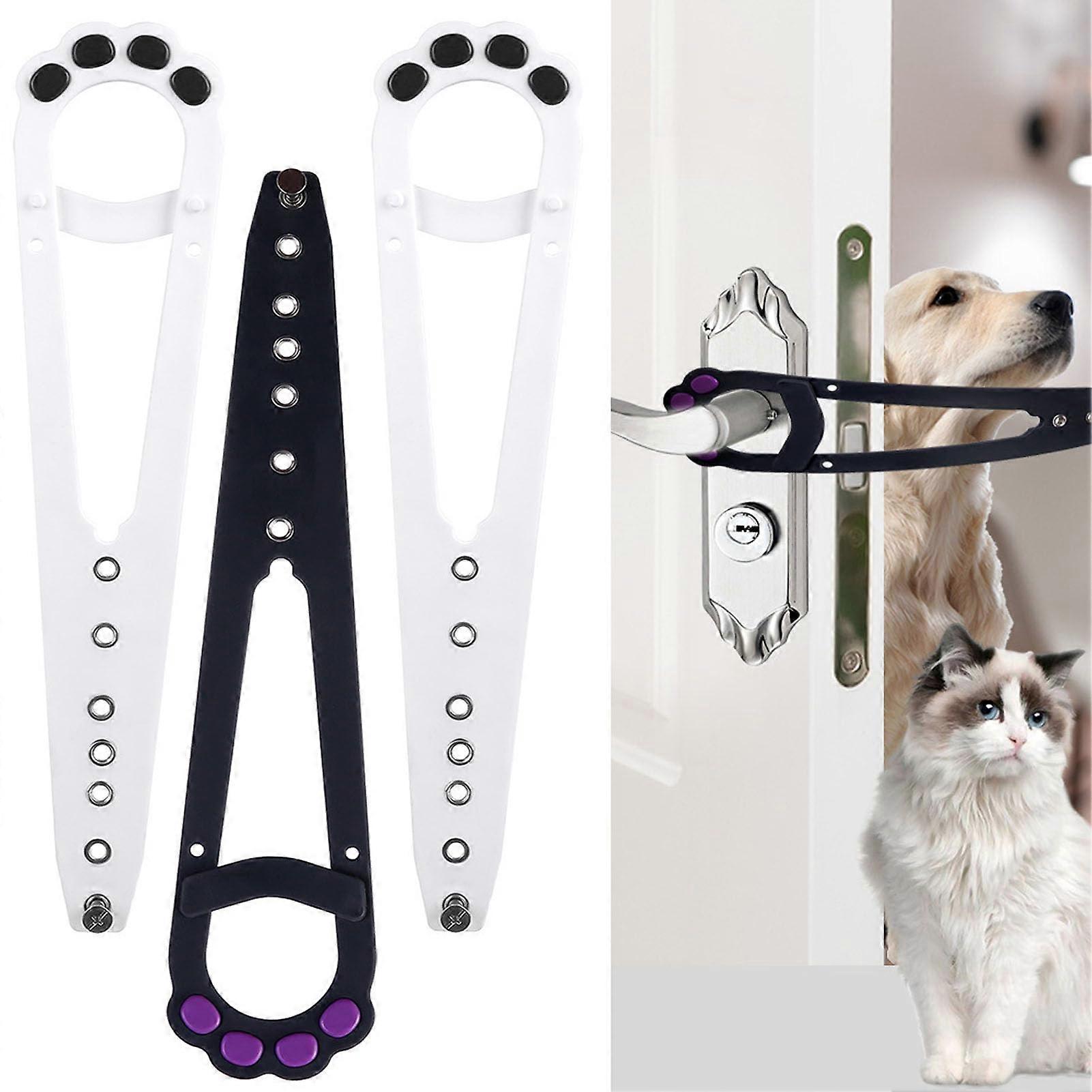 Cat Door Holder Latch Adjustable Pet Door Latch 3 Pack Cat Door Stopper Strap Bracket Letting Cats In And Out Model C