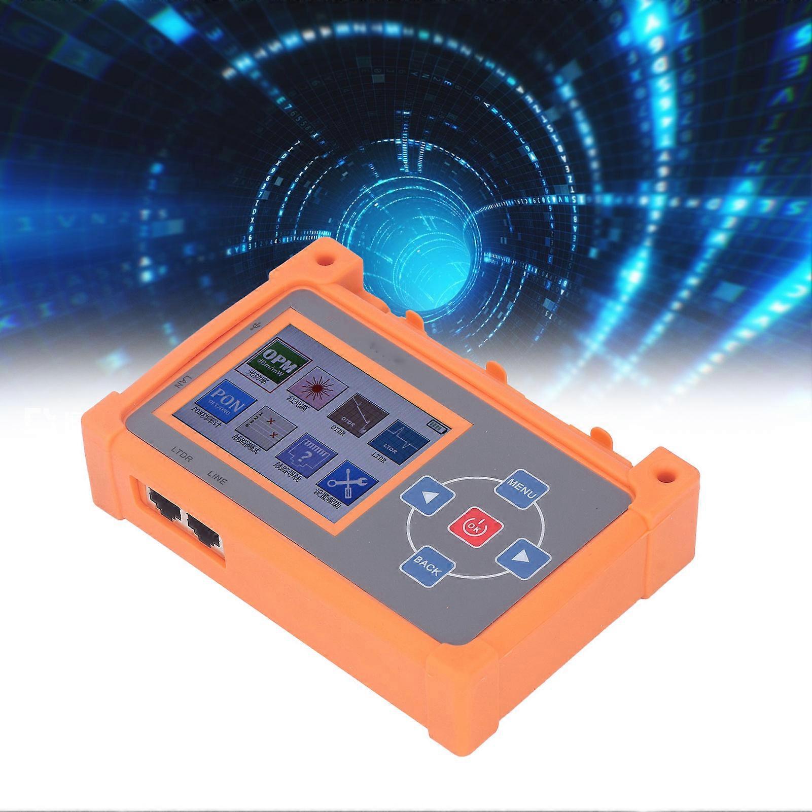 9 in 1 OTDR Fiber Tester 1550 PON with OPM VFL LTDR EU Plug