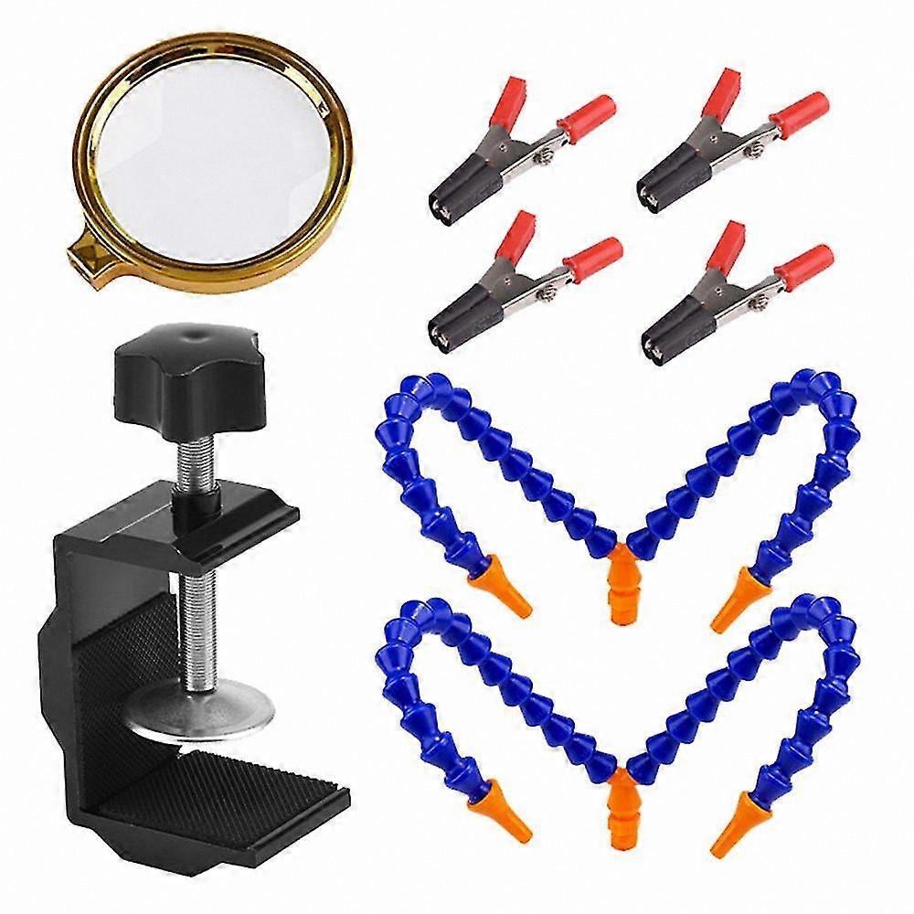 Electronic Soldering Support Stand with Adjustable Vise for DIY Projects