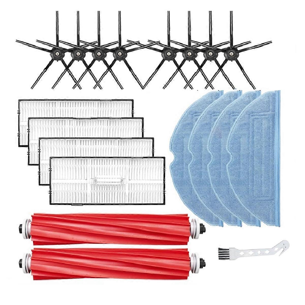 for S7 S7+ S7 Maxv, S7 Maxv Plus T7S T7 Plus T7S Plus Robot Vacuum Accessories Kit Brush Filter mop cloth