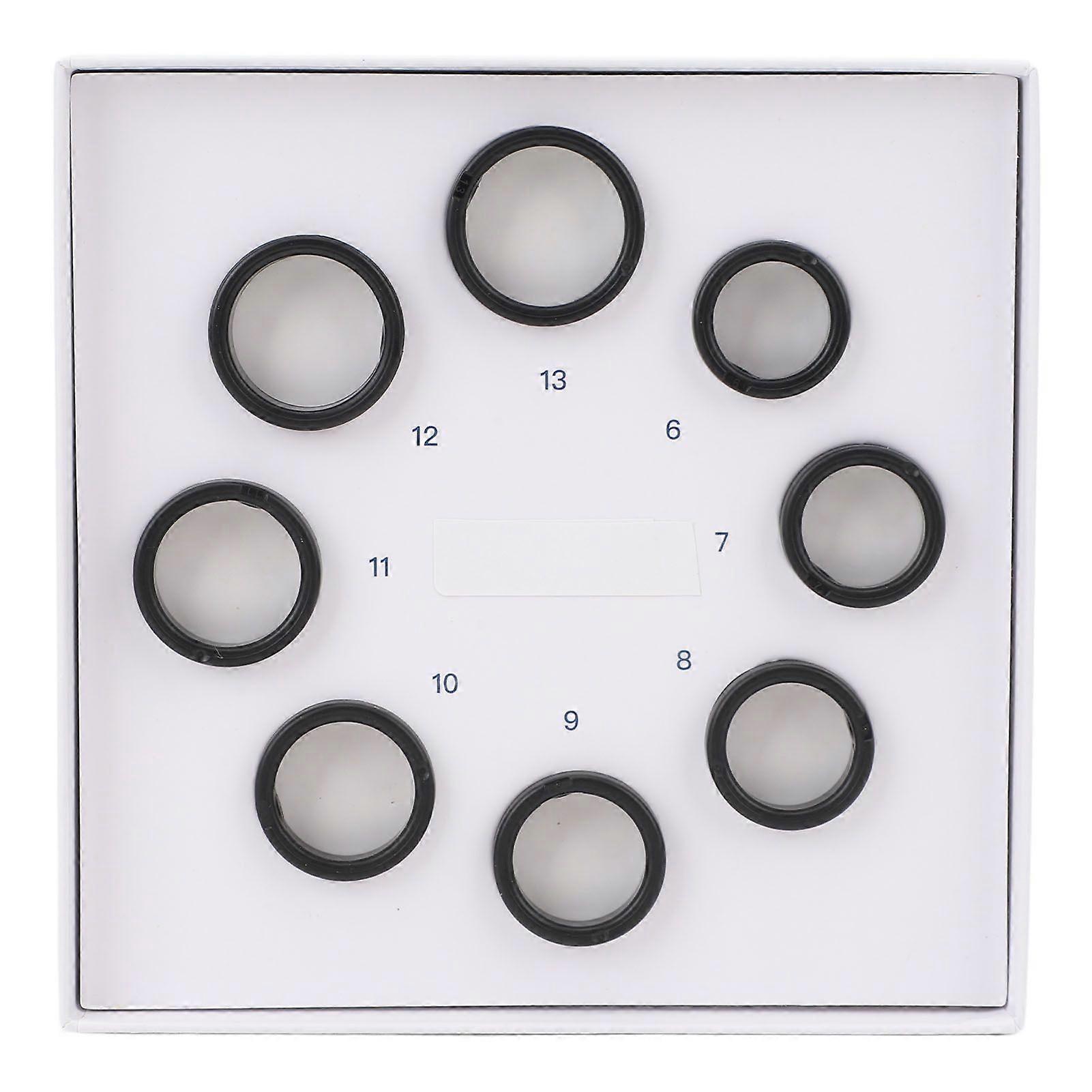 8 Pcs Smart Ring Sizing Kit 6 To 13 Sizes Plastic Health Ring Model for Choosing The Most Suitable Size