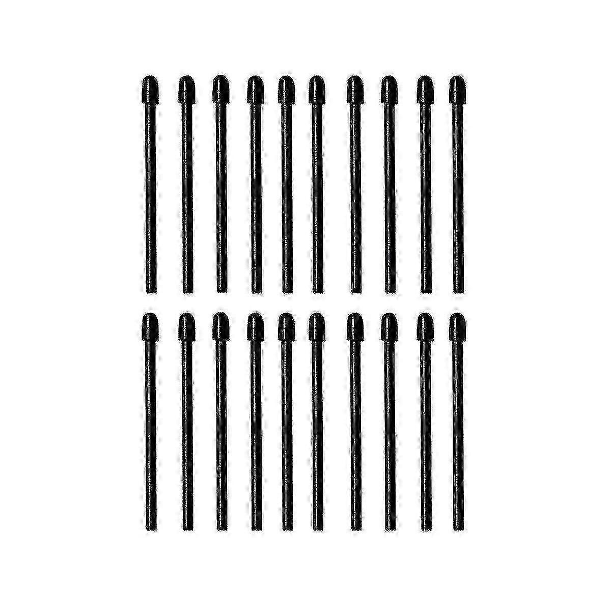 (20 stk.) Markørspidser / nibs til bemærkelsesværdig udskiftning af 2 stylus bløde nibs / spidser sort