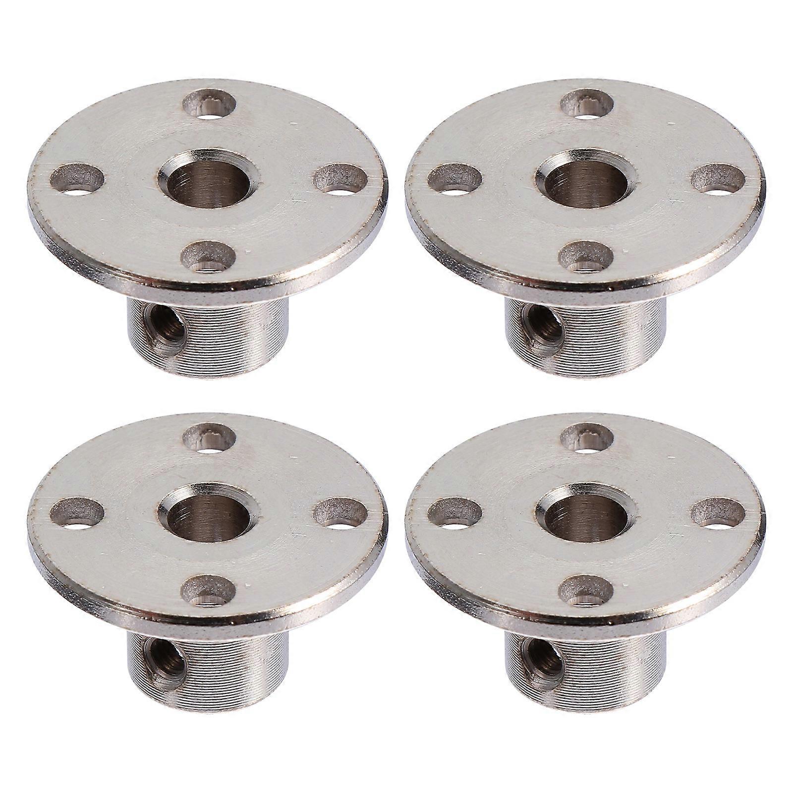 Rigid Flange Coupling for Machine Silver Iron 5mm Diameter with Wrench Included Easy to Install