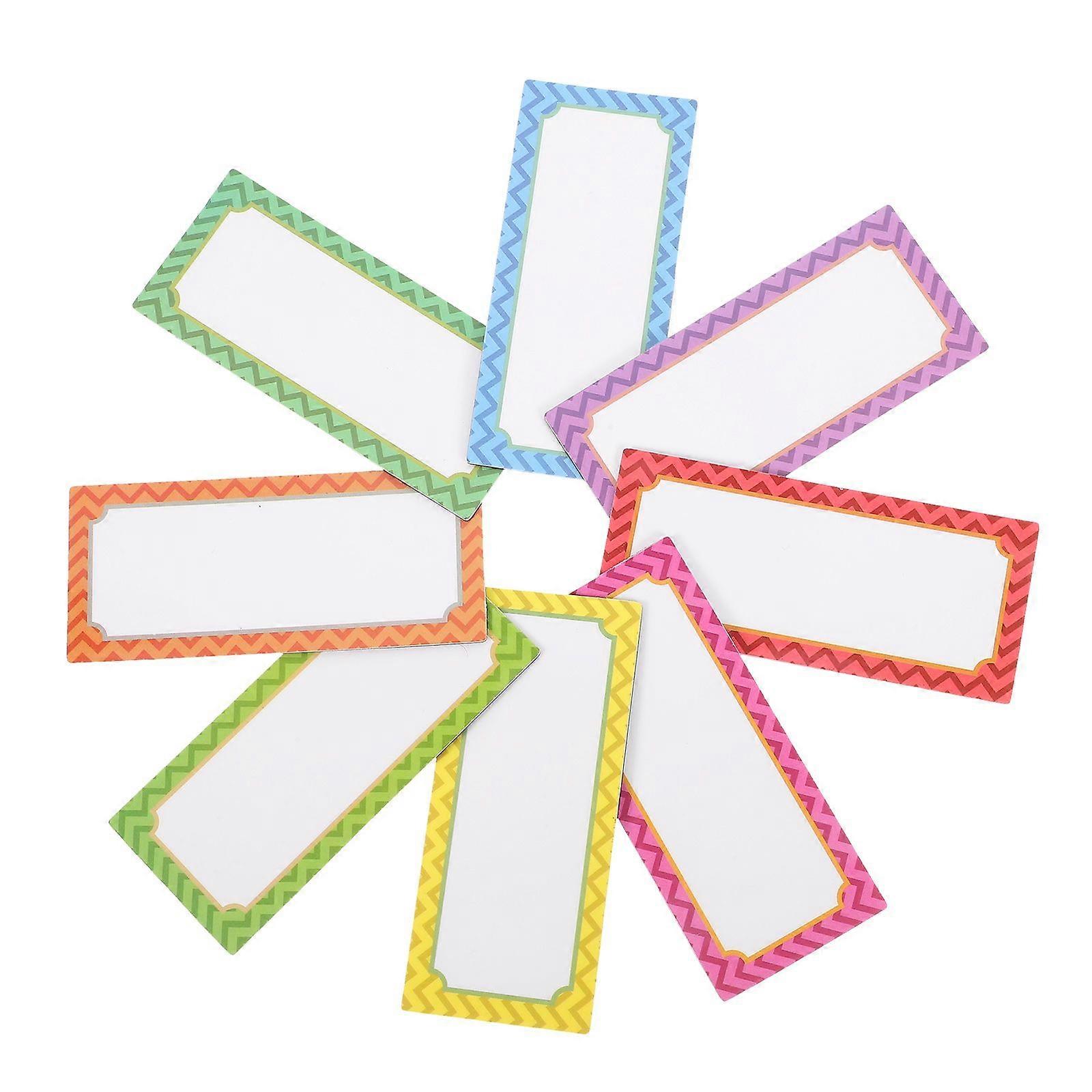 8Pcs Magnetic Dry Erase Name Tags Reusable Label Plate Erasable Name Tags Magnetic Refrigerator Tags