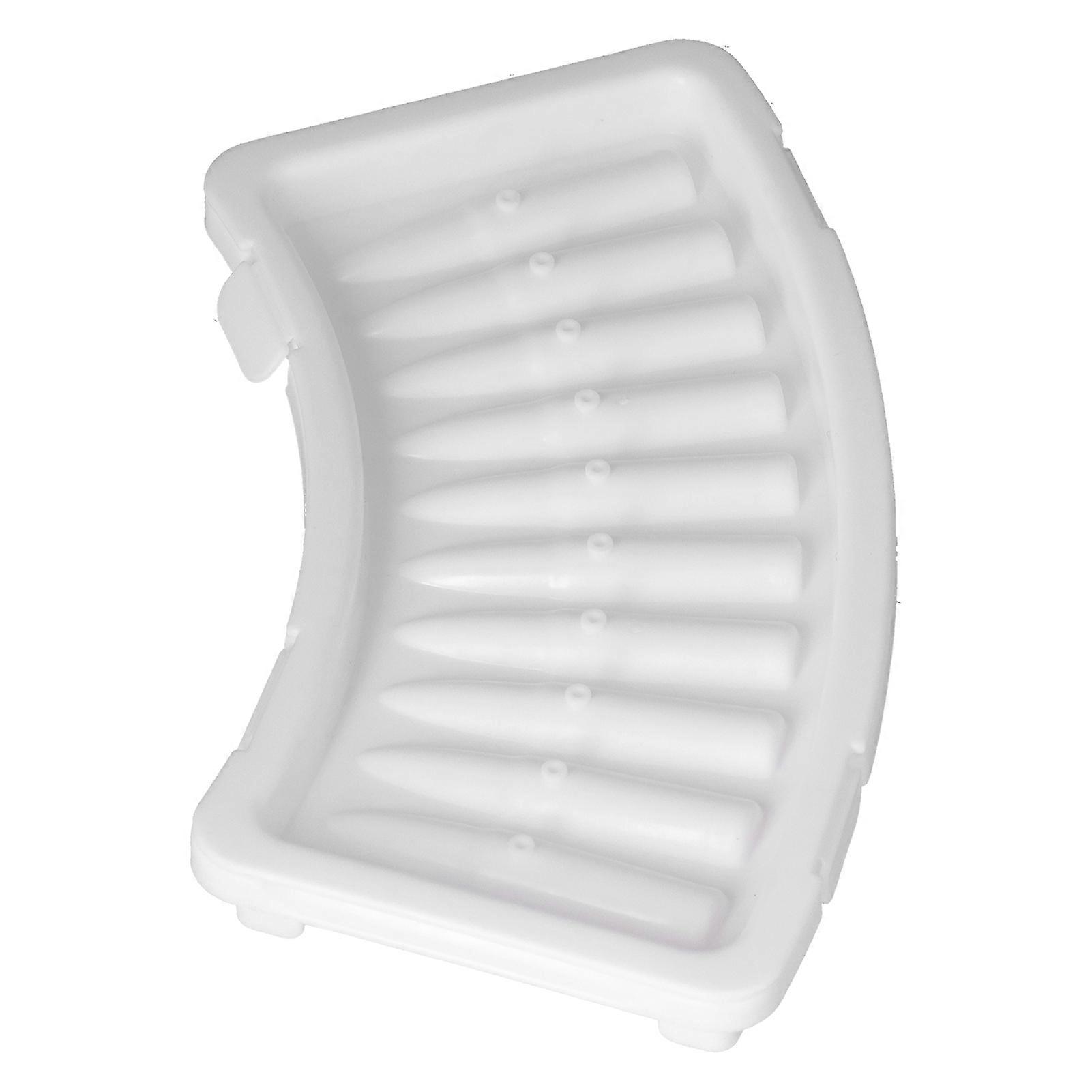 2Pcs White PP Innovative Ice Cube Tray with Lid 198g Multifunctional