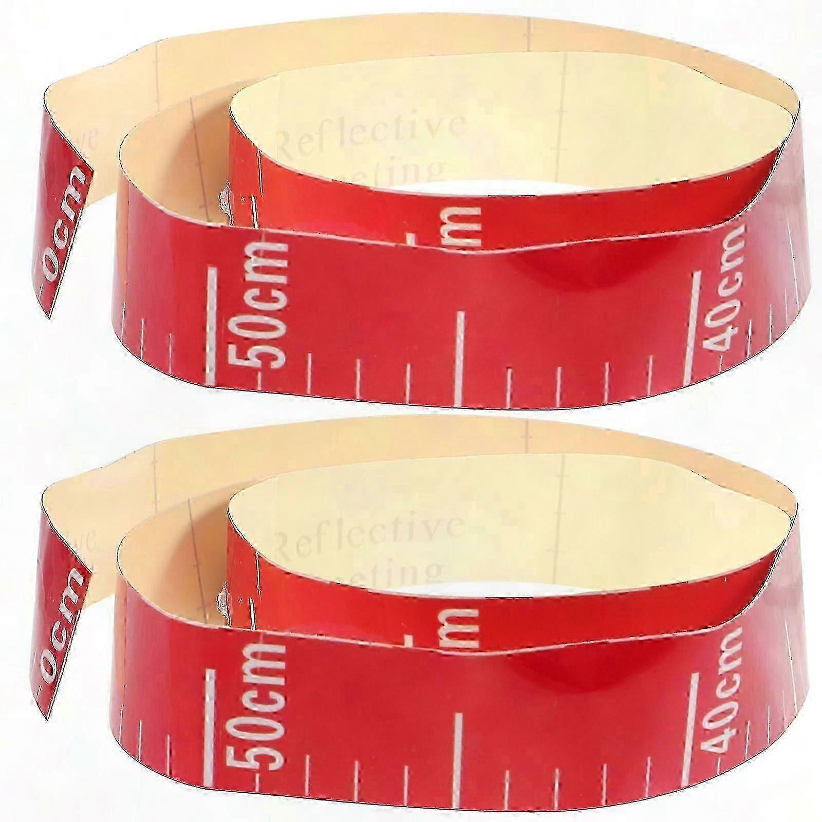 Liquid Level Measurement Stickers - 2 Pack, 1 Meter Self-Adhesive Gauge for Water Tanks and Containers