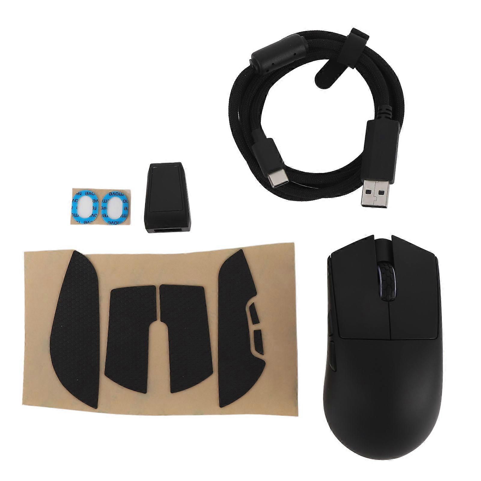 Wireless Gaming Mouse 30000DPI Tri Mode 2.4G USB C Bluetooth 3395 Sensor Lightweight Black