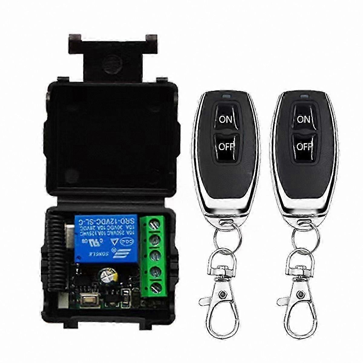12V RF Relay Switch with 433MHz Wireless Remote Control for Home Automation Systems