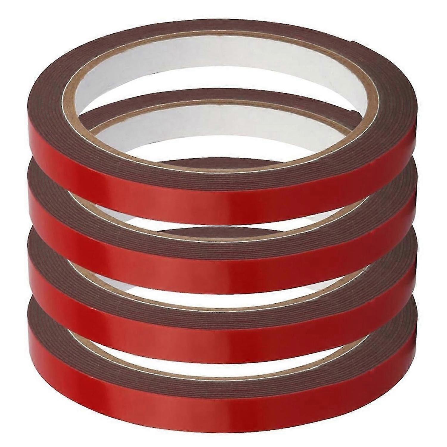 4 Rolls Car Double Sided Tapes Strong Mounting Adhesive Tapes