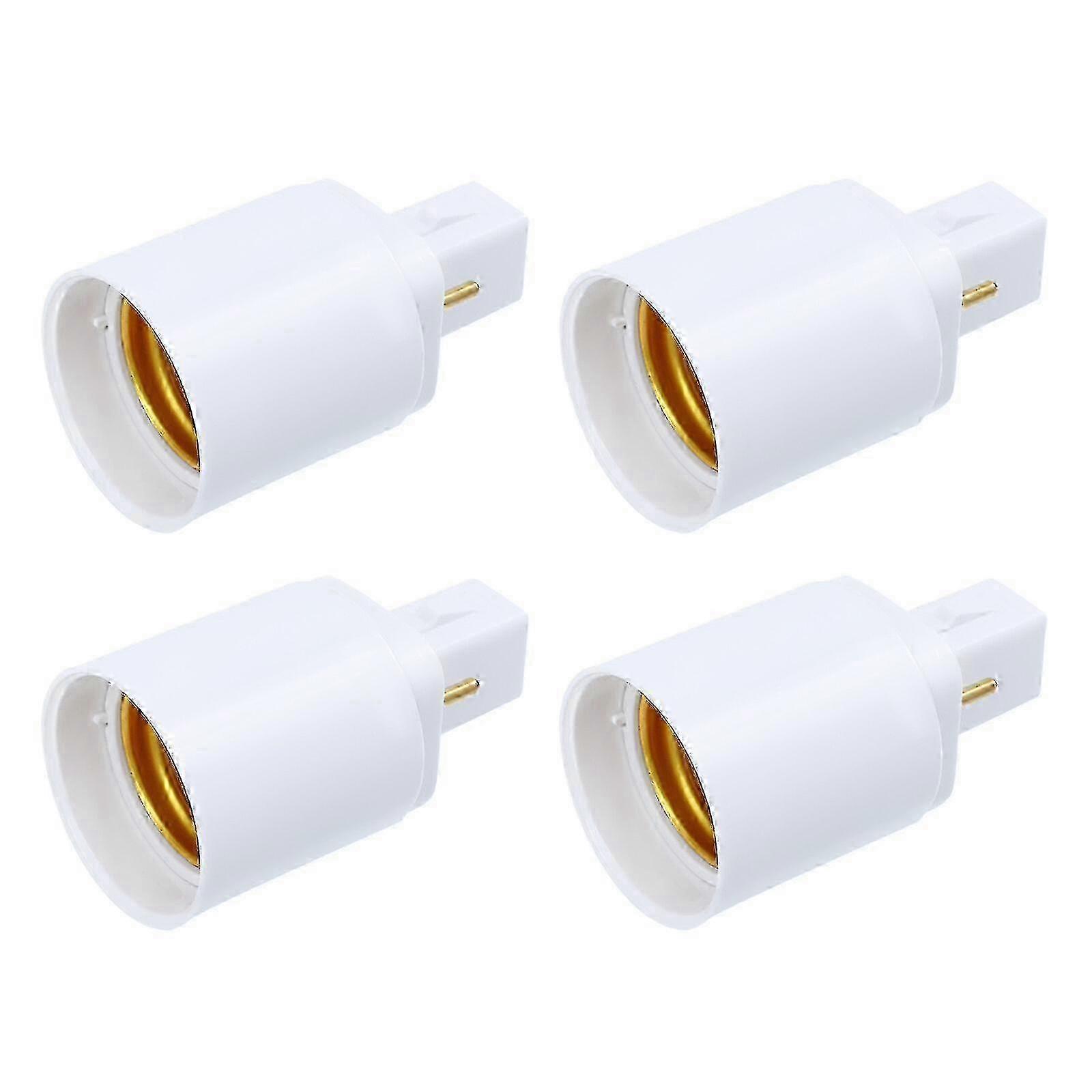 E27 to G24D 2 Pin Light Bulb Socket Adapter - 4pcs Professional Light Holder 2025