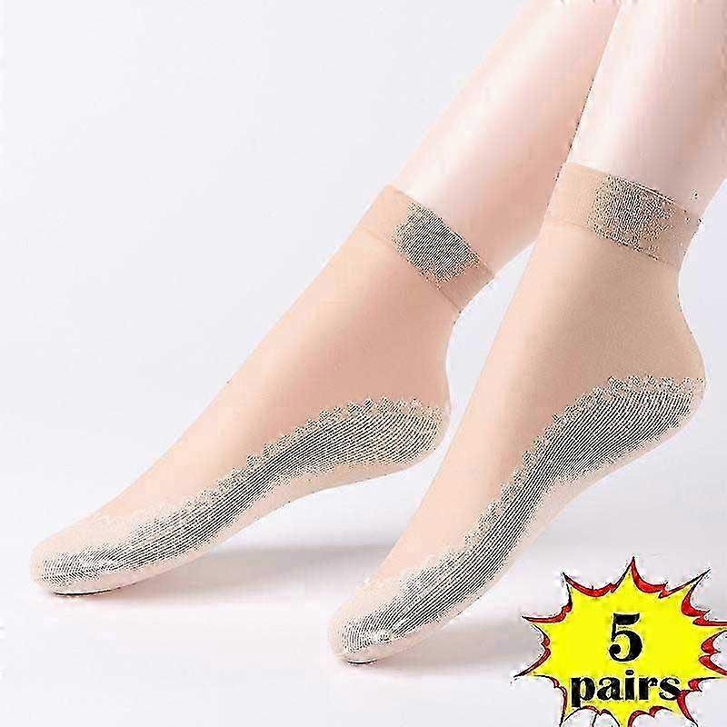 Women's Ultra Thin Short Socks Cotton Nylon Spandex Blend Multi Color Multi Specification Packs