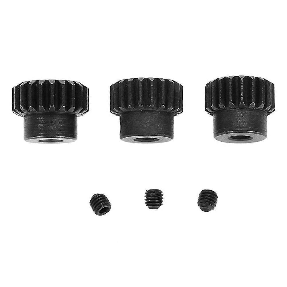 48DP 3.175mm 19-21T 21T-23T Chrome Steel Motor Pinion Gears Combo for 1/10 Car (19T 20T 21T)