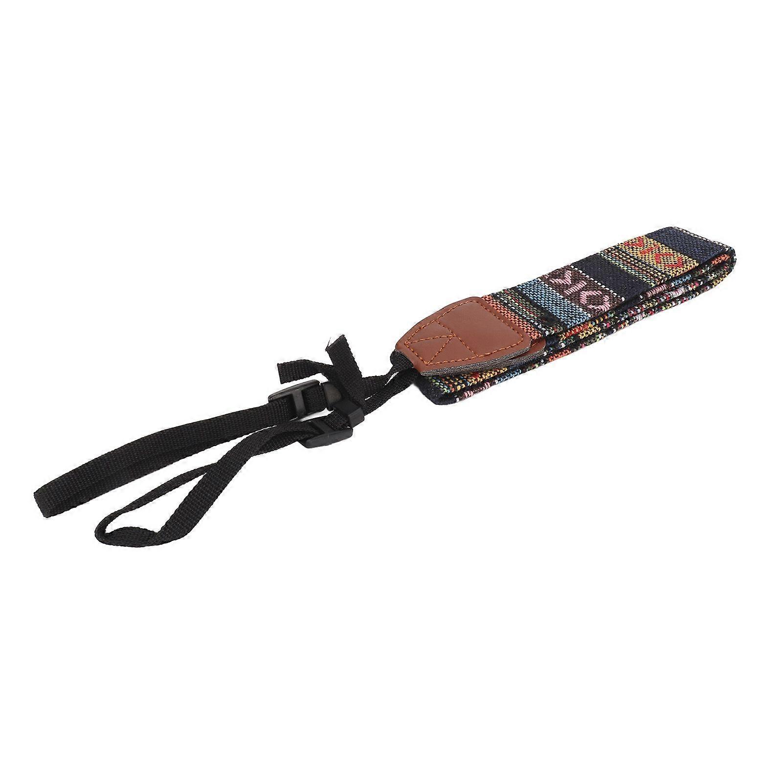 Camera Strap Vintage Ethnic Style Adjustable Length Canvas Camera Shoulder Neck Strap for SLP Universal 40.55in