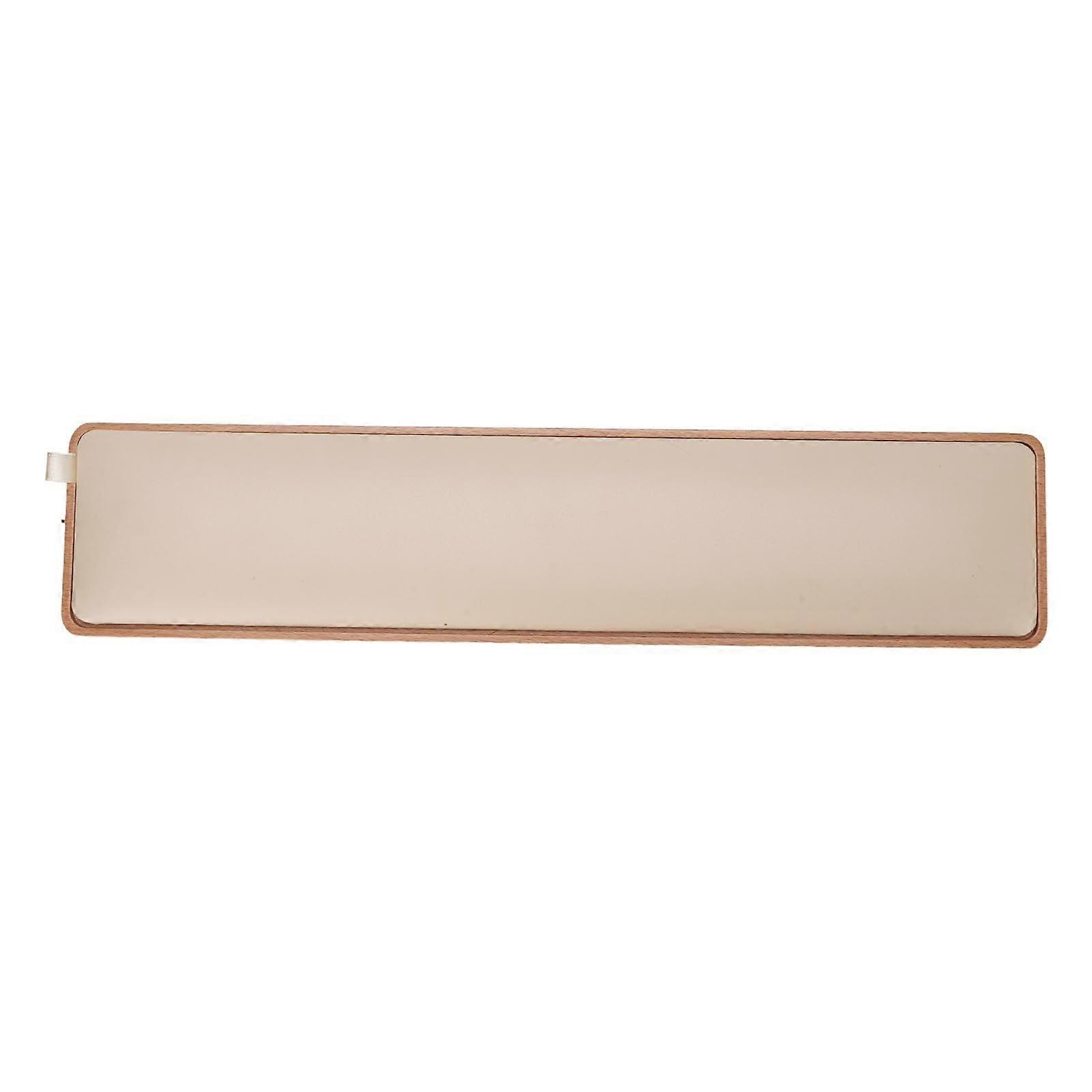 Keyboard Wrist Rest with Memory Foam Anti Slip Rubber Base Ergonomic Wooden Wrist Rest Pad for Easy Typing for Gaming Work Beech