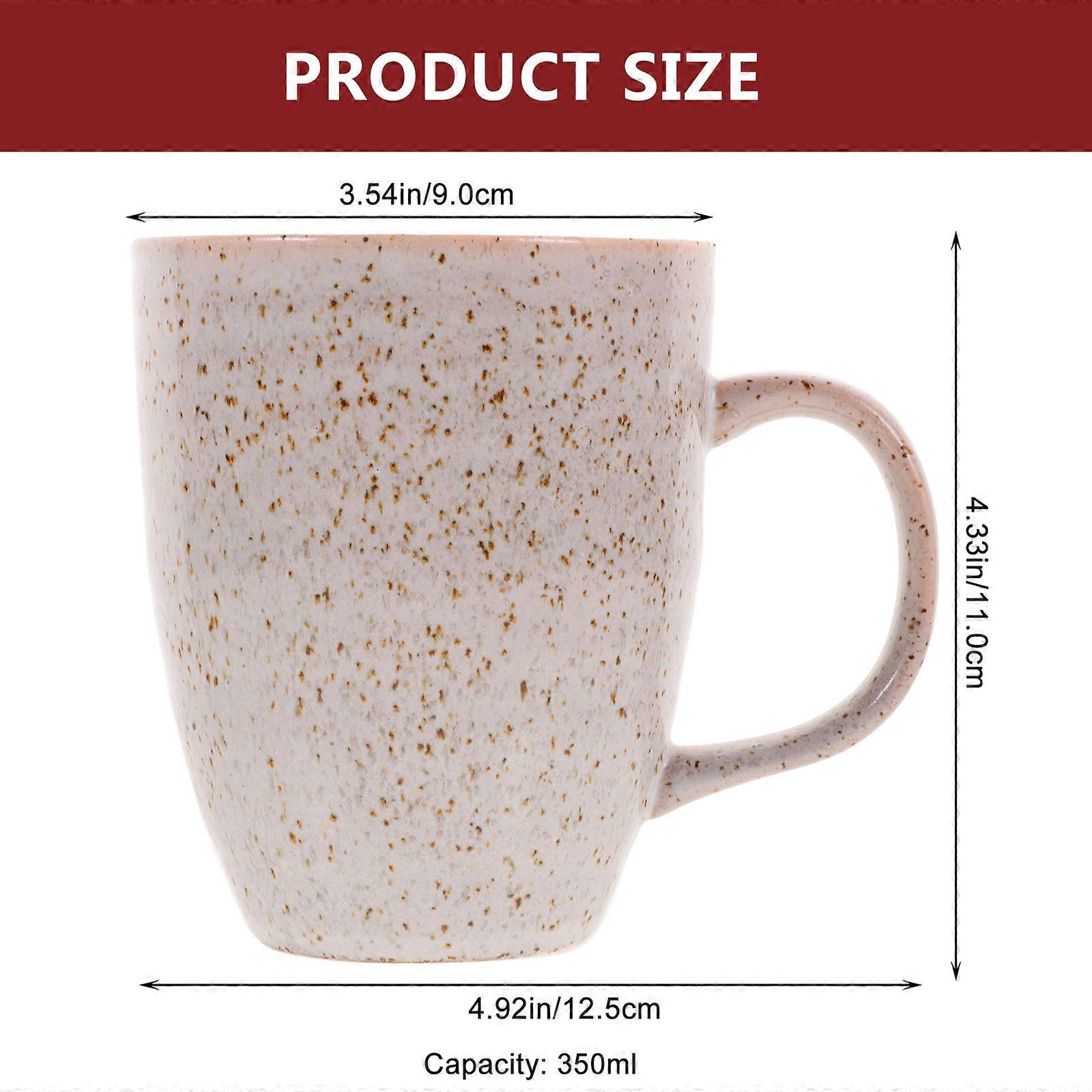 Portable Ceramic Mug Coffee Cup Restaurant Use Grey Ceramic Material 1Set