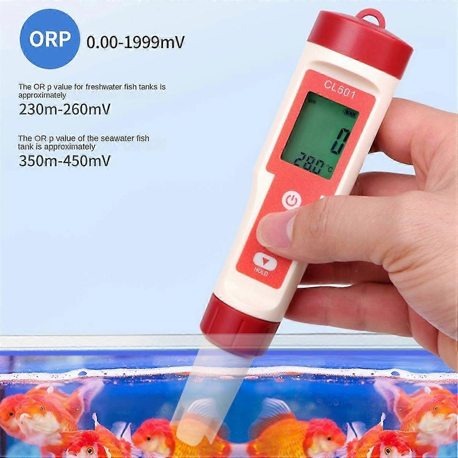 5 In 1 Water Quality Detection Pen PH/ Residual Chlorine/ Test Pen