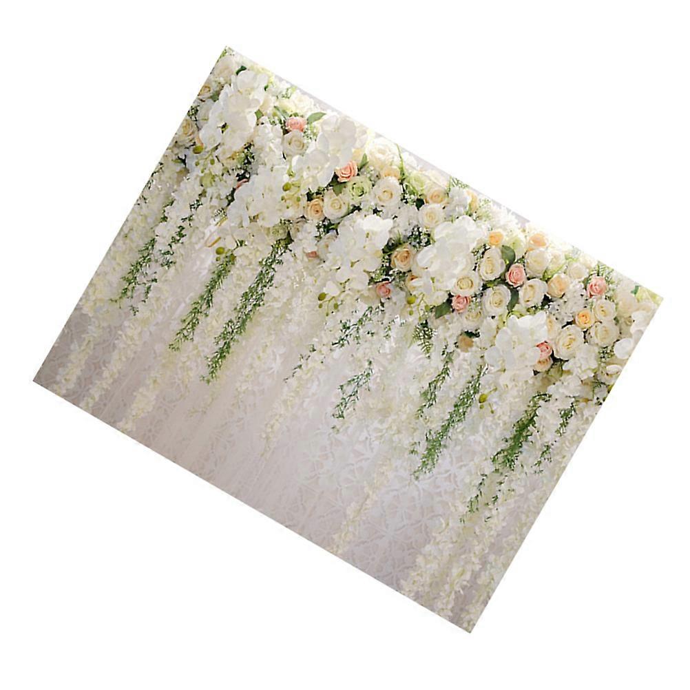 Floral Background Cloth Tablecloth for Couples Multi Vinyl Material with Safe Material 1Set