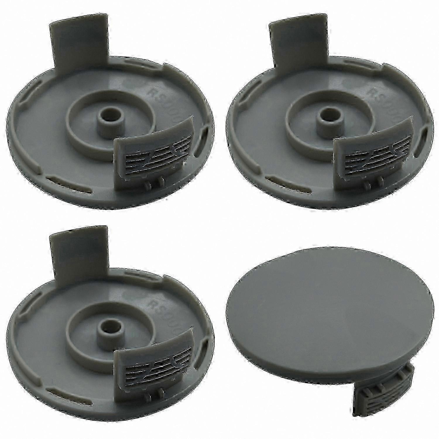 4-Pack Trimmer Spool Cap for Lawn Mower Accessories, Fits Multiple Models