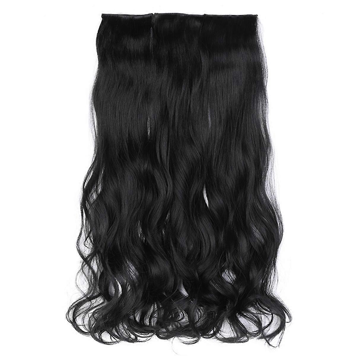 65cm Thickened Three-Piece Wig Set Large Wavy Long Curly Wig B
