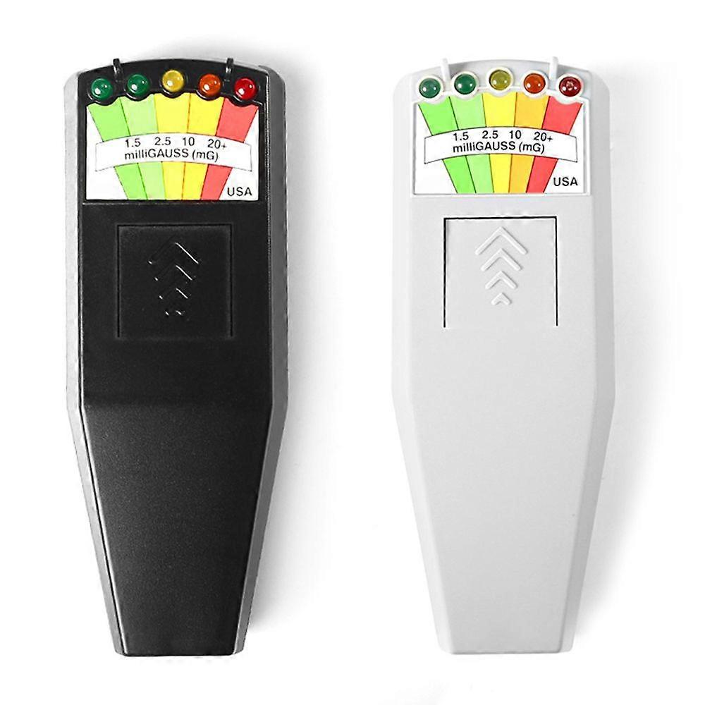 Electromagnetic Field EMF Gauss Meter Radiation Detector Portable EMF Magnetic Field Monitor 5 LED Gauss Meter